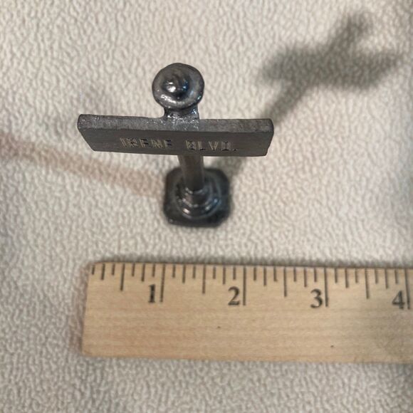 Michael Ricker Pewter Sign "IRENE BLVD"‎ Made in the USA Vintage Collectibe - Picture 5 of 6